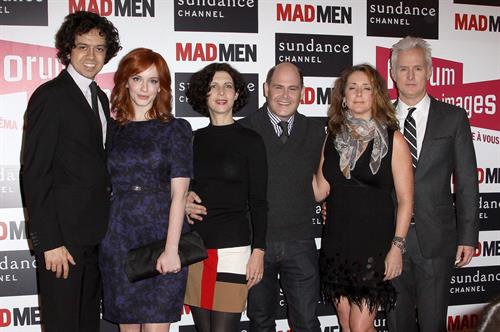 Christina Hendricks Mad Men photocall at Forum des Images in Paris on February 9 