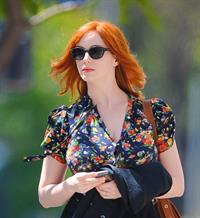 Christina Hendricks out running errands in Culver City on June 21, 2011 