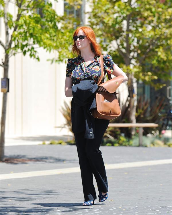 Christina Hendricks out running errands in Culver City on June 21, 2011 