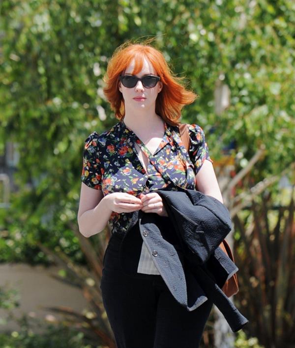 Christina Hendricks out running errands in Culver City on June 21, 2011 