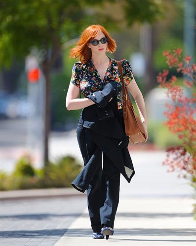 Christina Hendricks out running errands in Culver City on June 21, 2011 