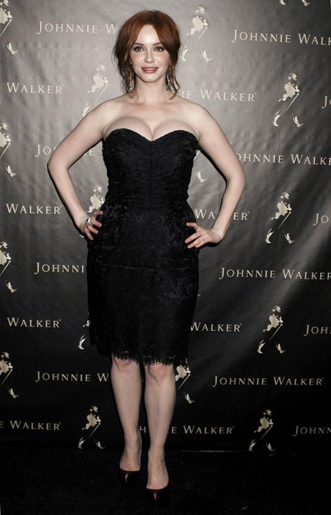 Christina Hendricks Johnnie Walker Father's Day gifting event in New York City on June 9, 2011