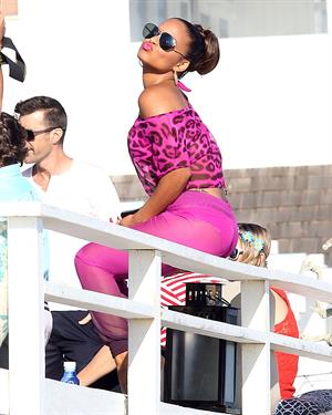 Christina Milian - Havana Nights Collection event in Malibu (24.08.2012)