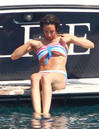 Christine Bleakley bikini boat candids July 2010 