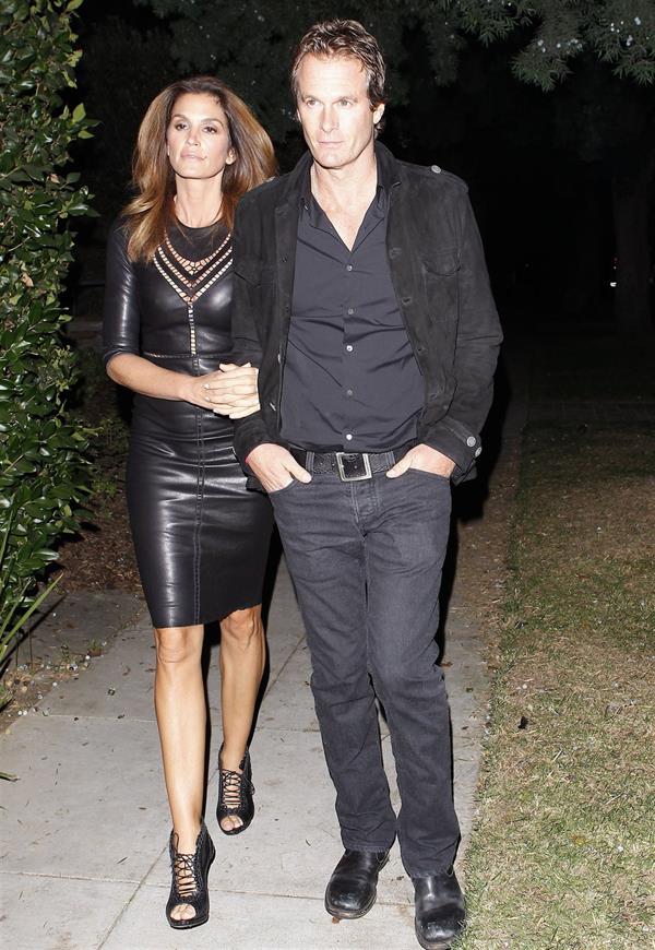 Cindy Crawford Attending A Halloween Party In Beverly Hills - October 26, 2012