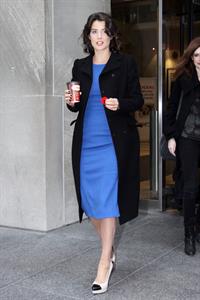 Cobie Smulders “Breakfast Television” studios in Toronto, November 8, 2013 