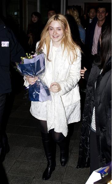 Dakota Fanning Incheon international airport in South Korea 1/5/13 