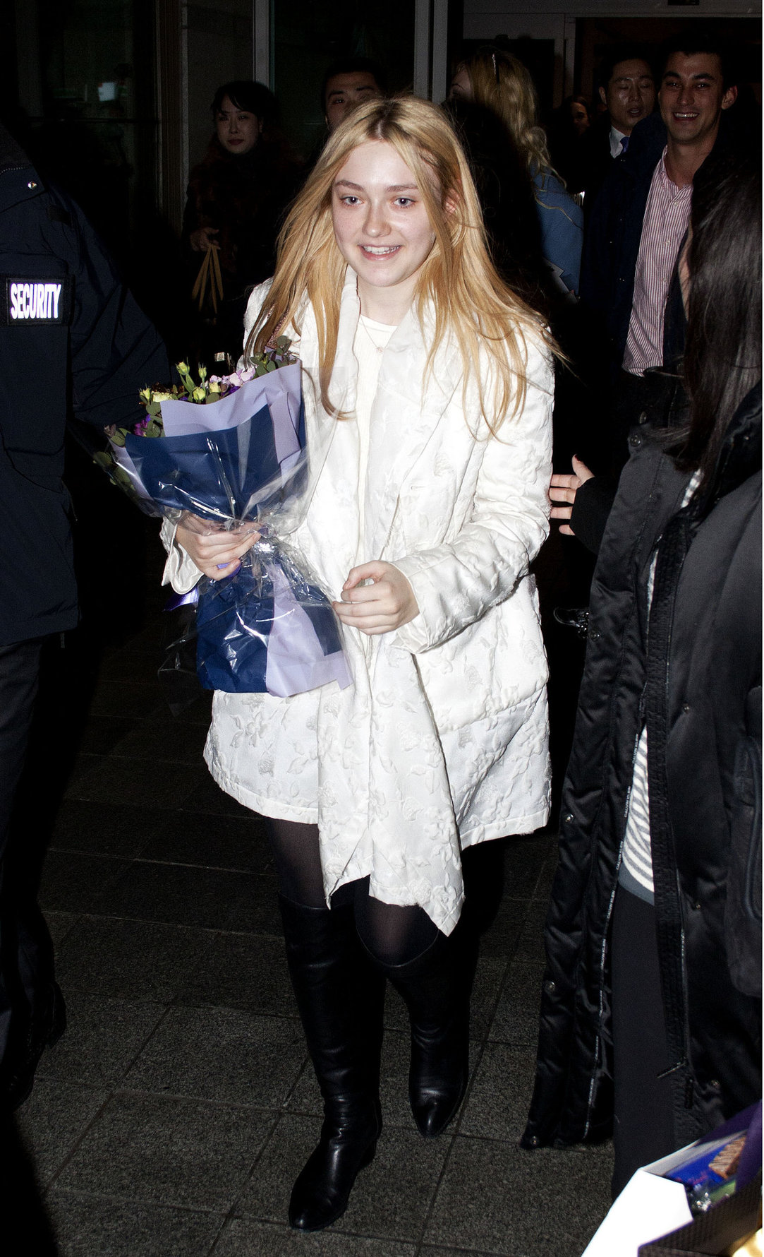 Dakota Fanning Incheon international airport in South Korea 1/5/13 