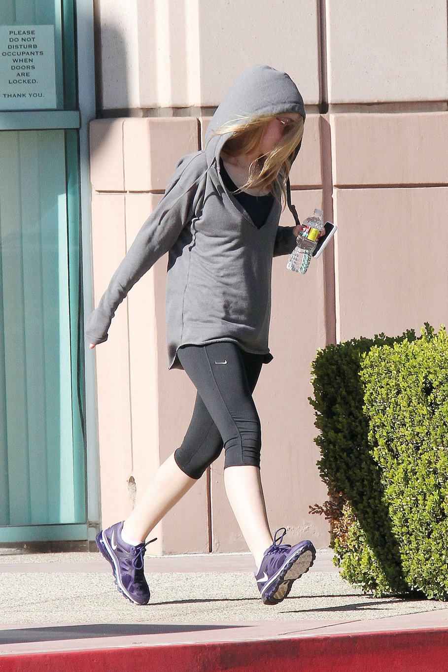 Dakota Fanning leaving a workout class in LA 12/20/12 