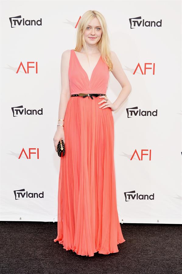 Dakota Fanning - AFI Life Achievement Award Honoring Shirley MacLaine in LA June 7, 2012