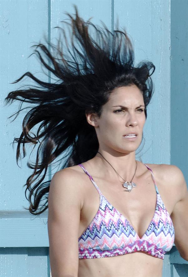 Daniela Ruah - on the set of NCIS Los Angeles in Venice Beach Sept 18, 2012