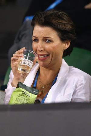 Dannii Minogue During day eight of the Australian Open Melbourne Park on January 21, 2013