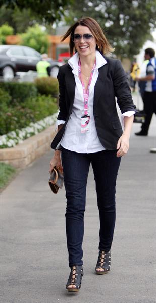 Dannii Minogue at the 2011 Grand Prix in Australia on March 27, 2011