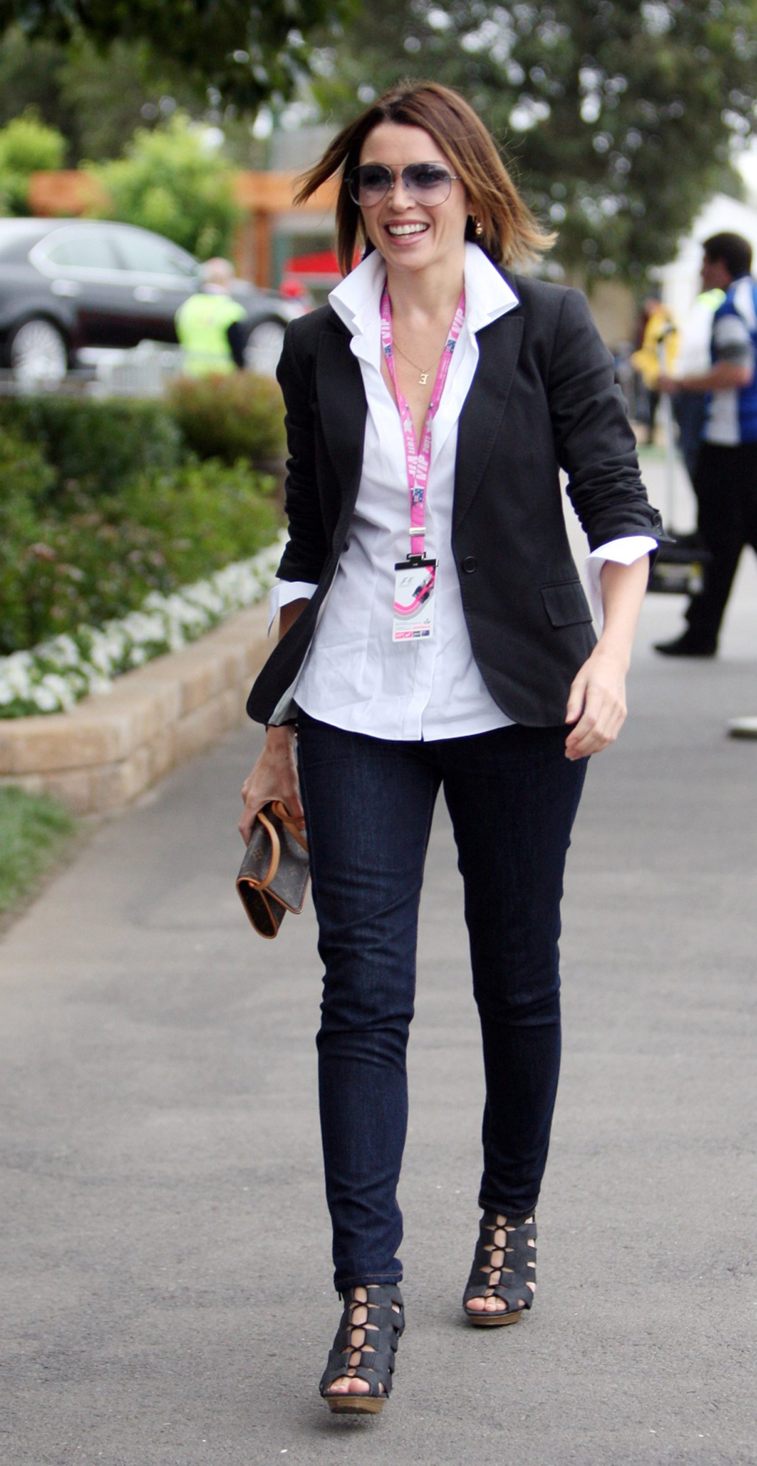 Dannii Minogue at the 2011 Grand Prix in Australia on March 27, 2011