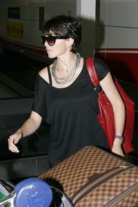 Dannii Minogue at Sydney Airport on March 1, 2012 
