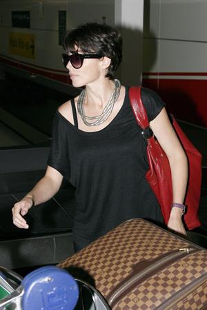 Dannii Minogue at Sydney Airport on March 1, 2012 