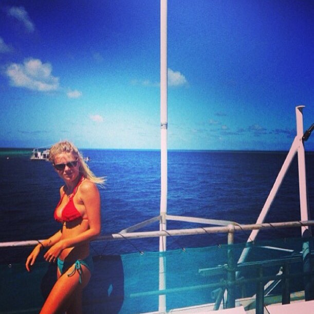 Frankie Gaff in a bikini