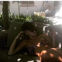 Frankie Gaff in a bikini