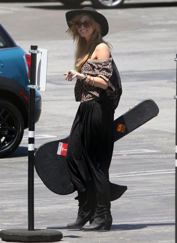 Delta Goodrem - Heads to Capital Records in Hollywood - July 6, 2012 