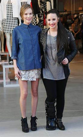 Demi Lovato Topshop Topman LA Grand Opening at The Grove in LA 2/14/13 