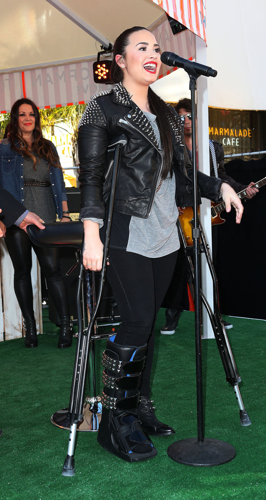 Demi Lovato Topshop Topman LA Grand Opening at The Grove in LA 2/14/13 