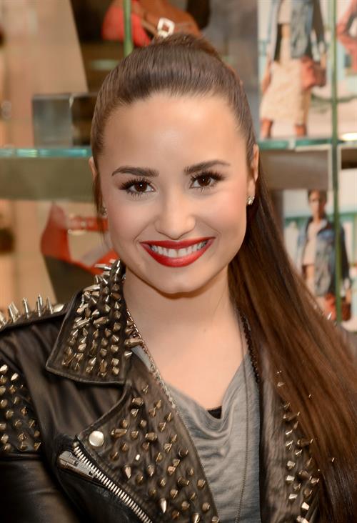 Demi Lovato Topshop Topman LA Grand Opening at The Grove in LA 2/14/13 