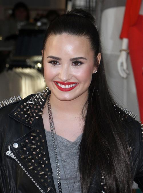 Demi Lovato Topshop Topman LA Grand Opening at The Grove in LA 2/14/13 