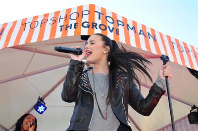 Demi Lovato Topshop Topman LA Grand Opening at The Grove in LA 2/14/13 