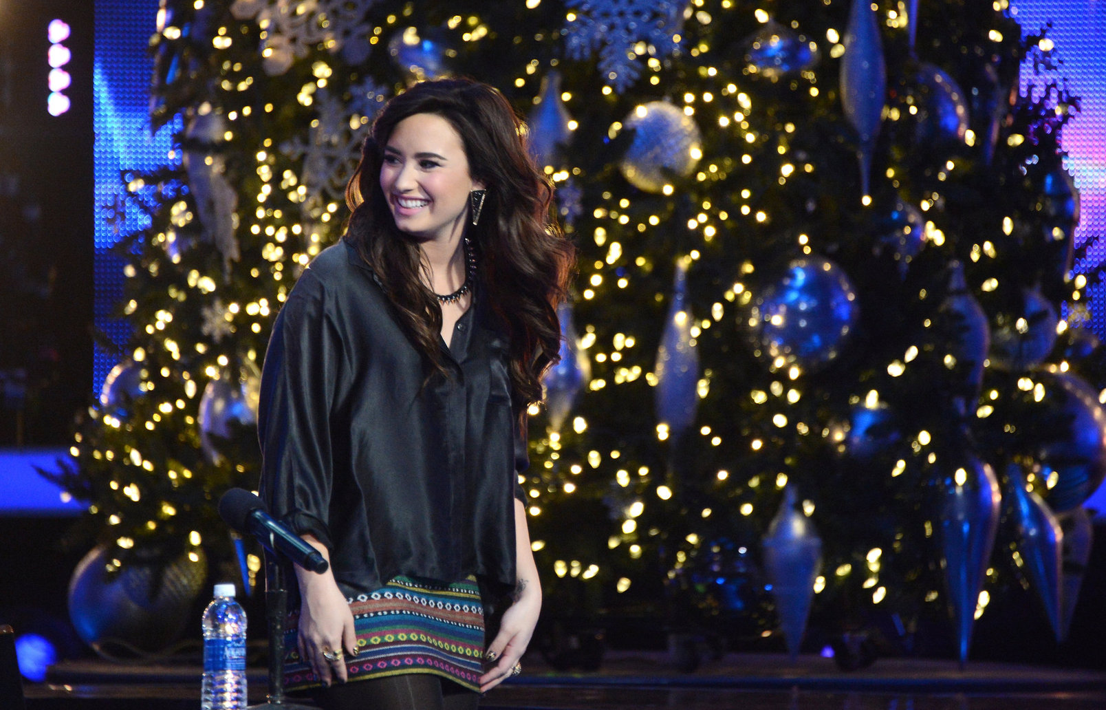 Demi Lovato The X Factor season finale news conference in LA 12/17/12 