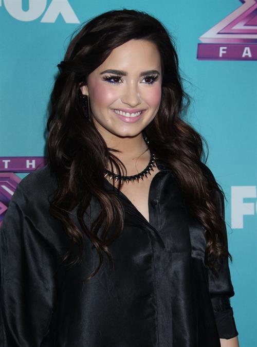 Demi Lovato The X Factor season finale news conference in LA 12/17/12 