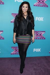 Demi Lovato The X Factor season finale news conference in LA 12/17/12 