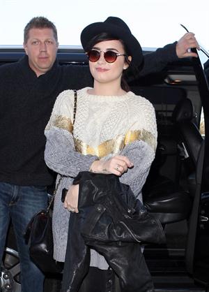 Demi Lovato at LA airport 12/7/12 