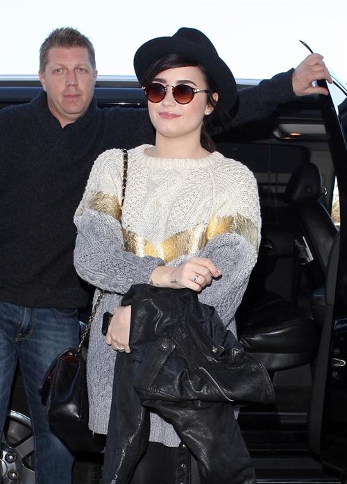Demi Lovato at LA airport 12/7/12 