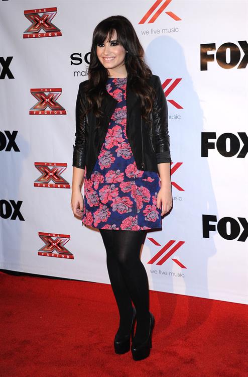 Demi Lovato Factor viewing party in West Hollywood 12/6/12 
