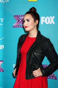 Demi Lovato The Factor finalists party in LA 11/5/12