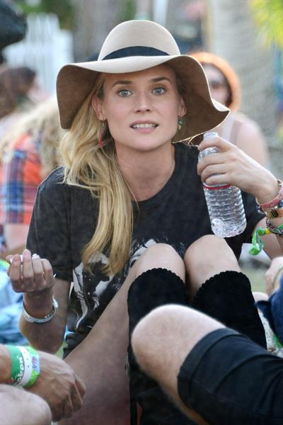 Diane Kruger attends the H&M Loves Music Coachella 2013 kick-off Event at Merv Griffin Estate in La Quinta in April 