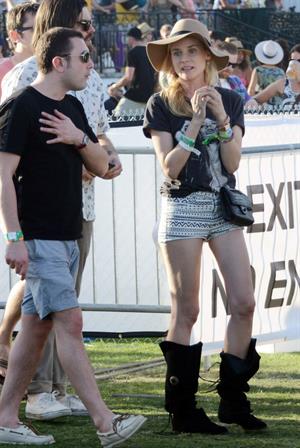 Diane Kruger attends the H&M Loves Music Coachella 2013 kick-off Event at Merv Griffin Estate in La Quinta in April 