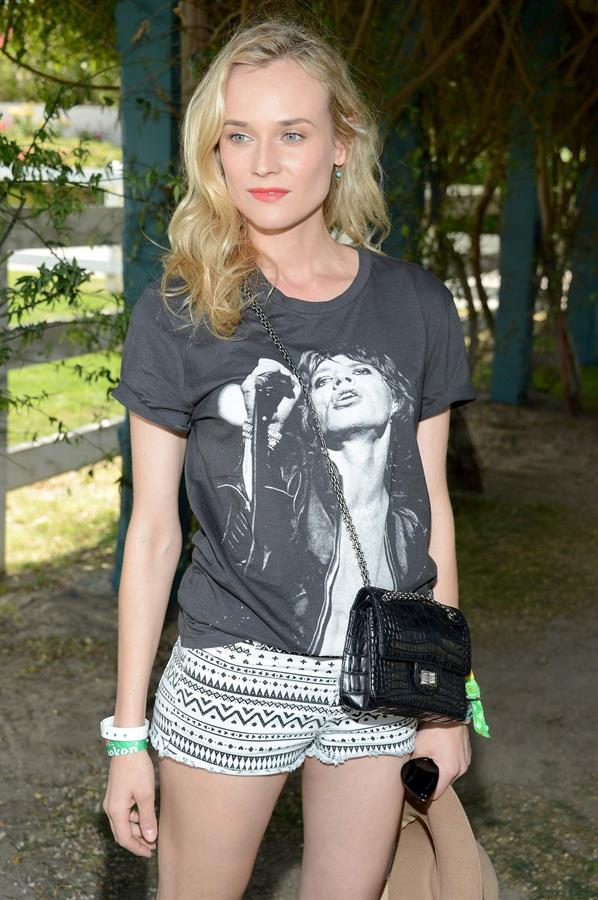 Diane Kruger attends the H&M Loves Music Coachella 2013 kick-off Event at Merv Griffin Estate in La Quinta in April 