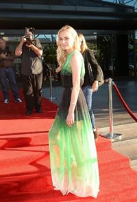 Diane Kruger arrive at the Series Premiere of F's 'The Bridge' at the DGA Theater July 8, 2013 