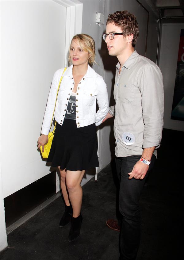 Dianna Agron At the Wiltern Theatre to watch Jack White Concert in LA, May 30, 2012