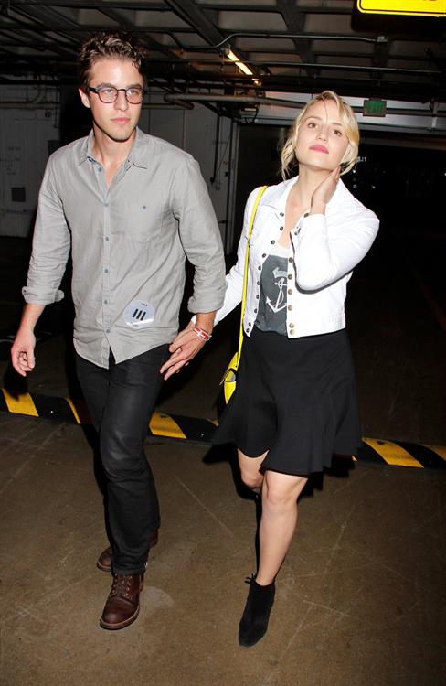 Dianna Agron Pictures Dianna Agron At the Wiltern Theatre to watch Jack White Concert in LA, May 30, 2012