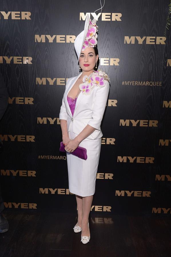 Dita Von Teese Myer Marquee Event - Melbourne Cup Day (November 5, 2013) 