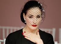 Dita Von Teese Aleis Mabille Fashion Show at Paris Fashion Week 1/21/13 