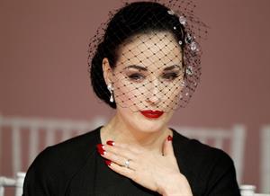 Dita Von Teese Aleis Mabille Fashion Show at Paris Fashion Week 1/21/13 