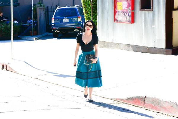 Dita von Teese Spotted on the streets of Los Angeles (November 4, 2012) 