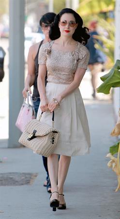 Dita Von Teese - out and about in West Hollywood (Aug. 20 2012)