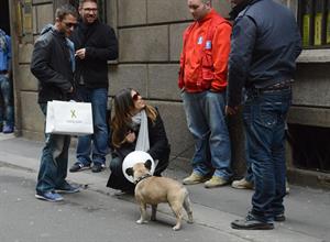 Elisabetta Canalis out and about in Milan (29.03.2013) 