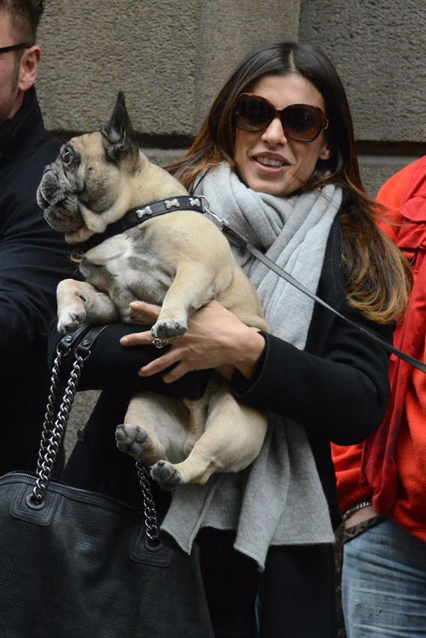 Elisabetta Canalis out and about in Milan (29.03.2013) 