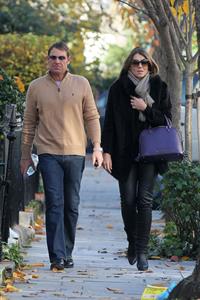 Elizabeth Hurley walking in London - November 14, 2012 