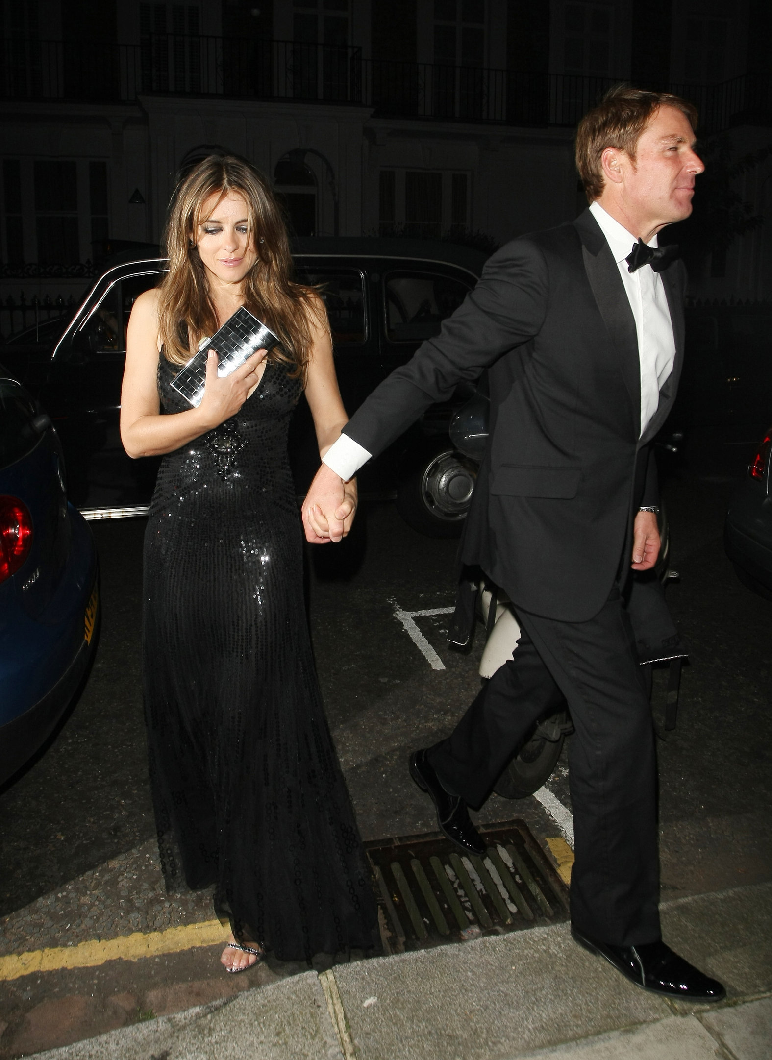Elizabeth Hurley - Attending a friend's birthday party in London - July 5, 2012